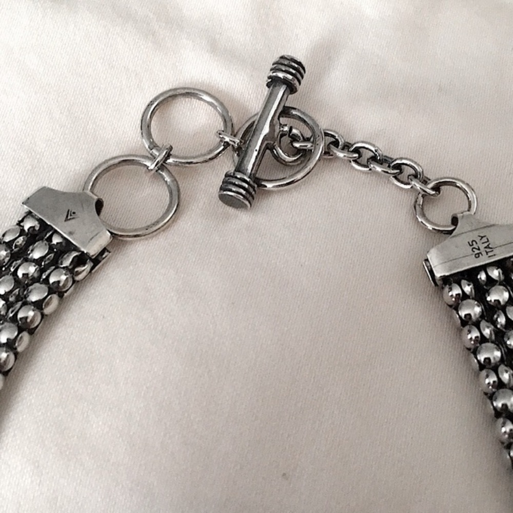 SILPADA Sterling Silver Popcorn Necklace N1108 NIB - Picture 2 of 4